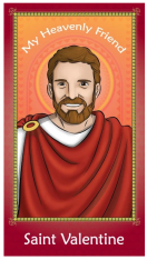 10-Pack of Prayer Card - Saint Valentine